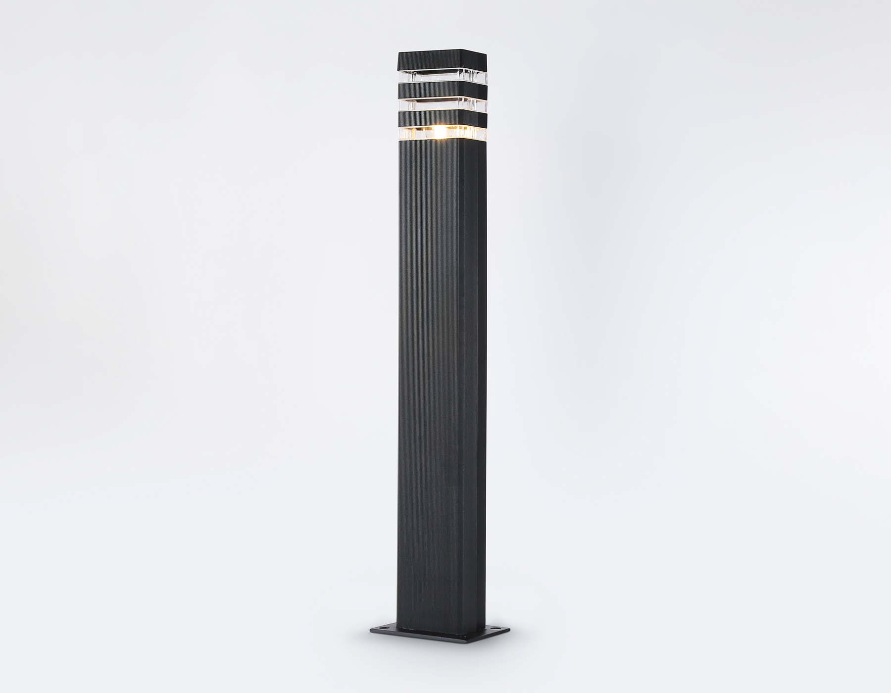 Уличный ландшафтный светильник ST2588 BK/CL черный/прозрачный IP54 E27 max 40W 110*65*800