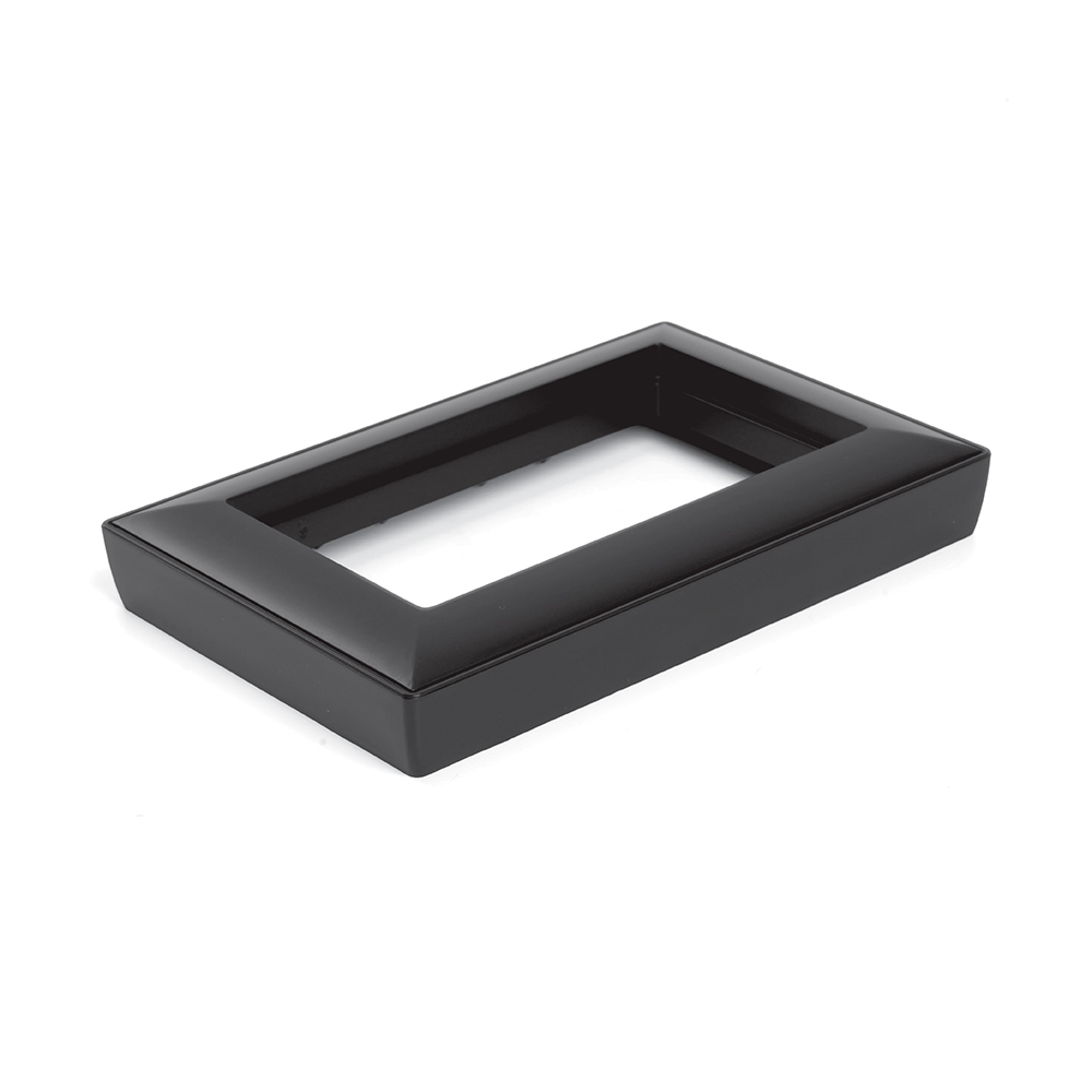 Рамка  2-местная (без перемычки),  пластик, STEKKER, PFR00-7012-05 , серия Катрин, черный