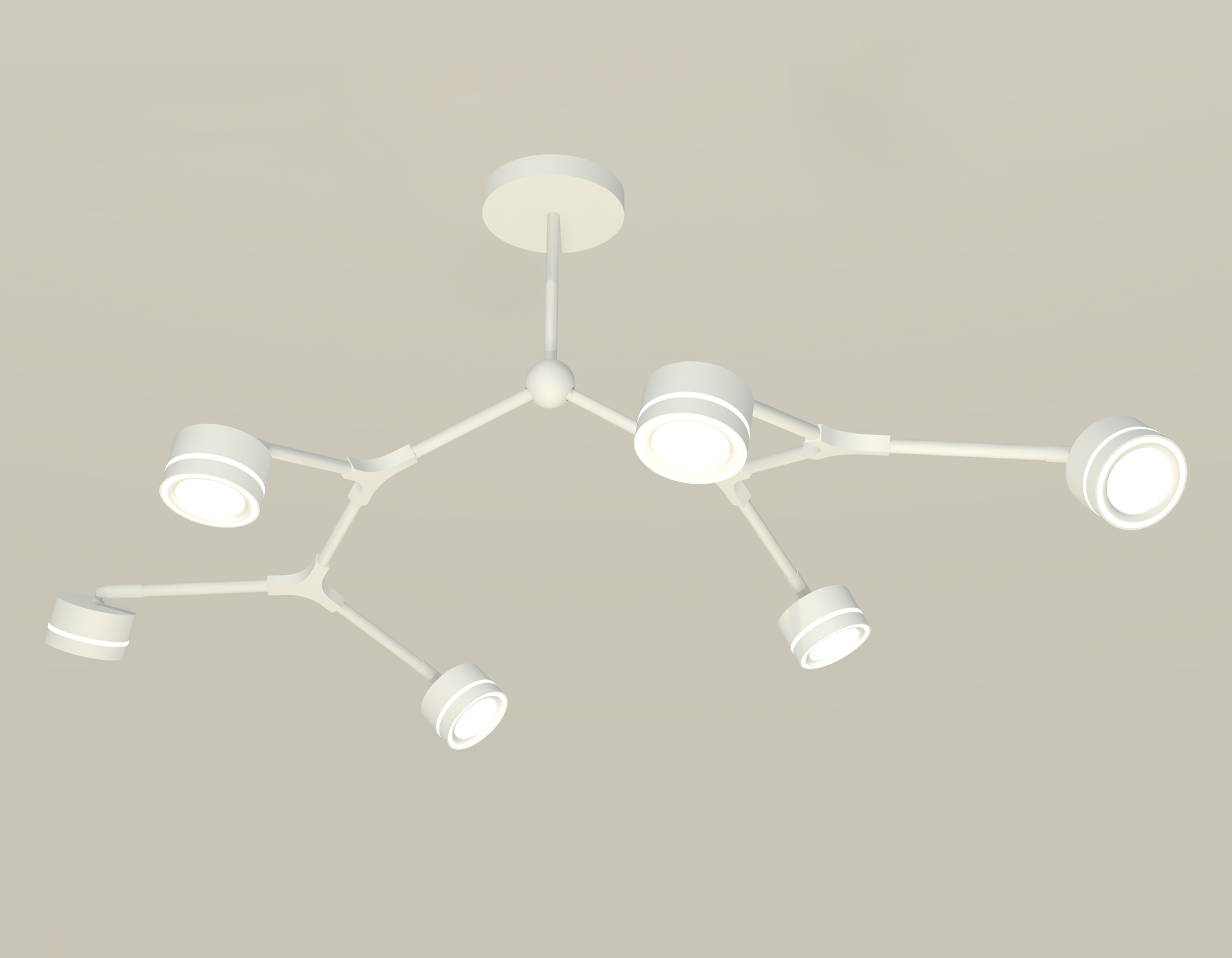 Подвесной светильтник Ambrella XB9055201/6 SWH/FR белый песок/белый матовый GX53 (C9055, N8433)