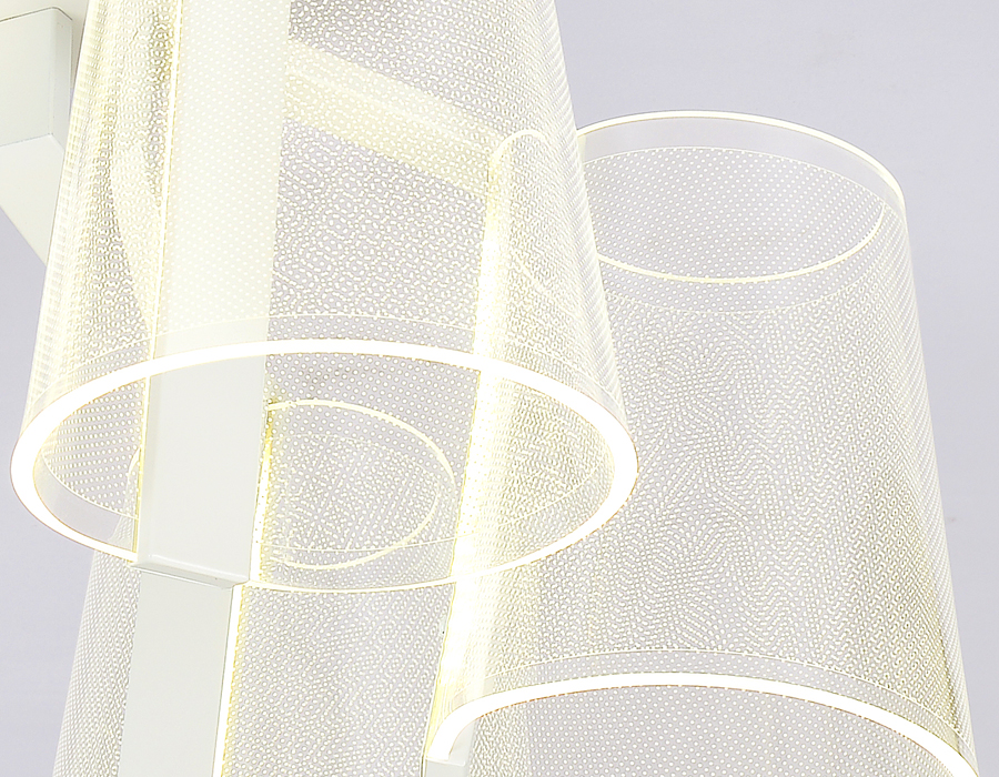 Потолочная светодиодная люстра Ambrella с пультом AK4031/6 WH белый 96W