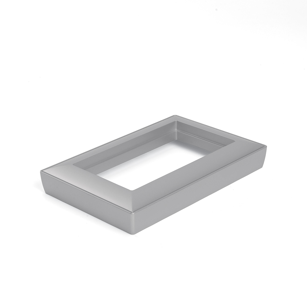 Рамка  2-местная (без перемычки),  пластик, STEKKER, PFR00-7012-03, серия Катрин, серебро