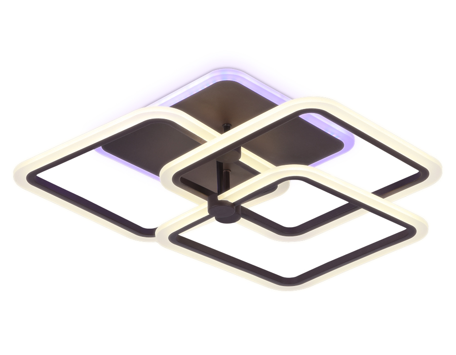 Потолочный светодиодный светильник с пультом FA535/3 CF Ambrella кофе 118W 510*510*140 (ПДУ РАДИО 2.4)