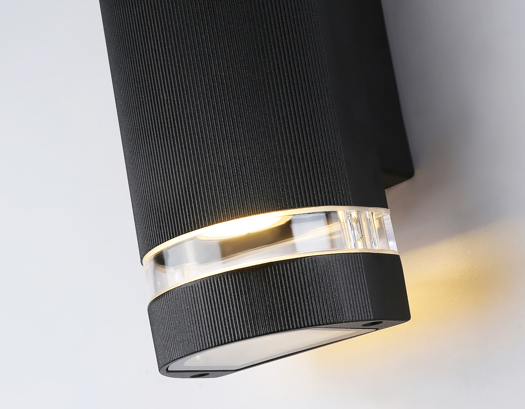 Уличный настенный светильник ST2562/2 BK/CL черный/прозрачный IP54 GU10/2 max 35W 235*100*65