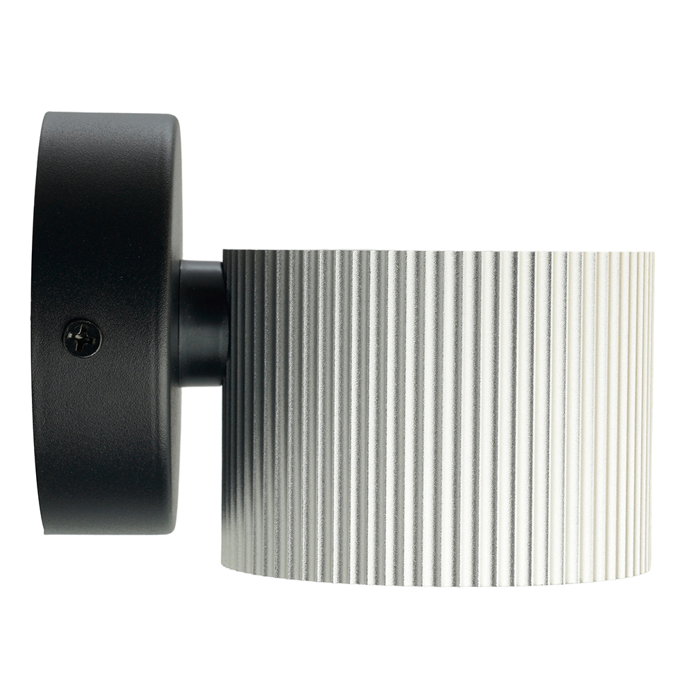 Светильник  настенный Feron HL4580 ARIA 12W, 230V,GX53, серебро + черный IP20