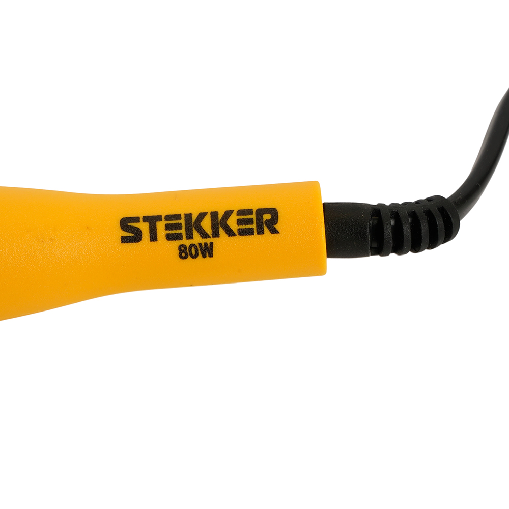 PLE201- 80 Паяльник 80W с кнопкой вкл., нихромовый нагреватель, долговечное жало, 230В