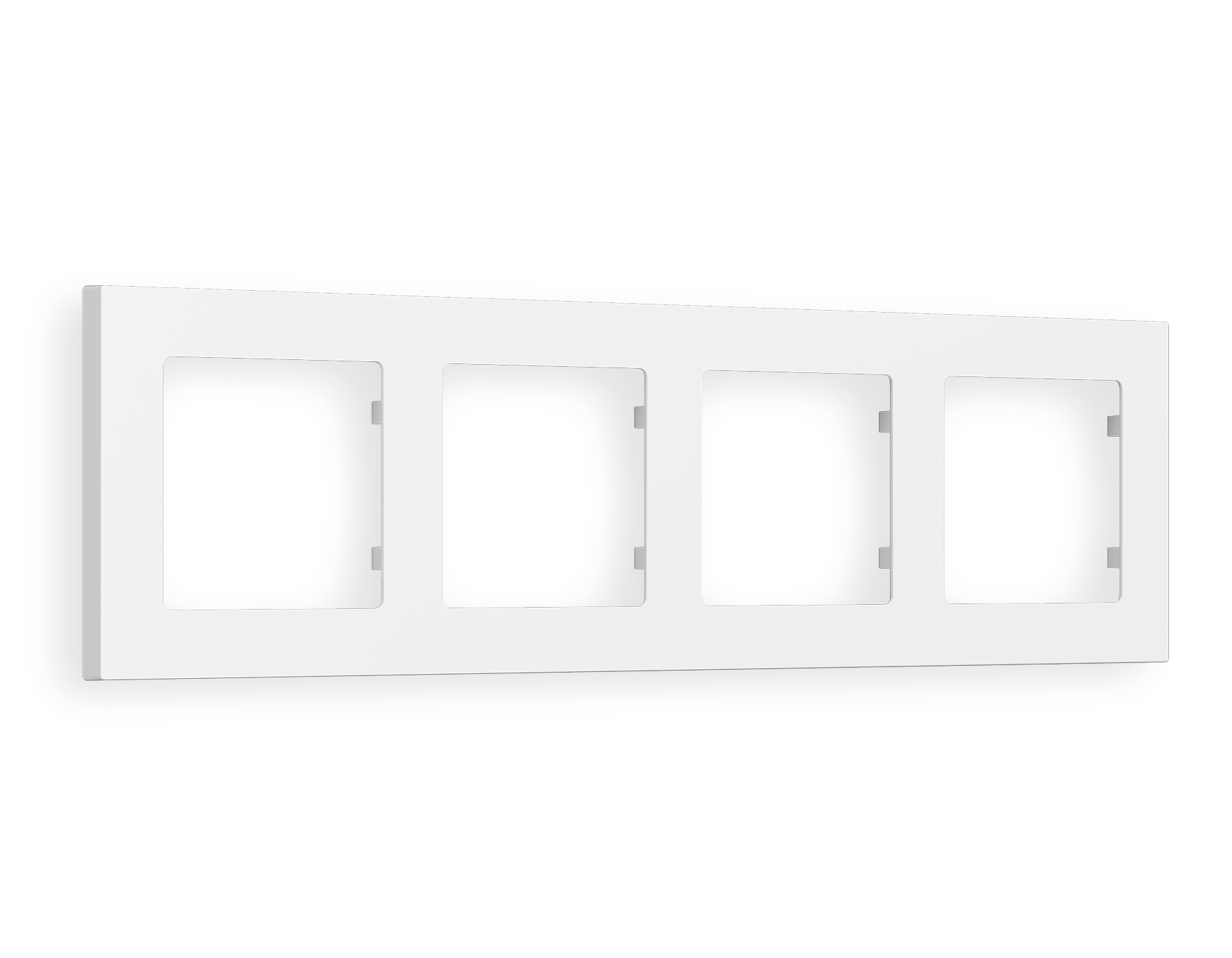 AF220124 Рамка ALFA Techno (Белый матовый) 4-ая