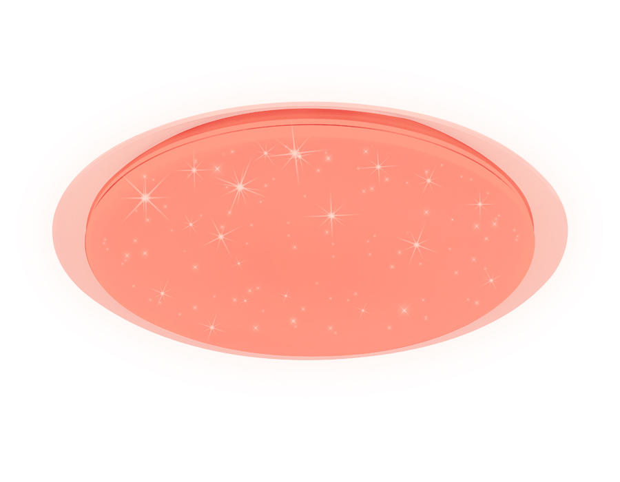 Светодиодный светильник Ambrella c подсветкой RGB FF480 WH белый 80W D560*75 (ПДУ ИК)