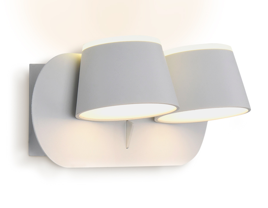 Бра Ambrella Sota FW171/2 WH/S 20W 3000K белый/песок Бра Ambrella Sota FW171/2 WH/S 20W 3000K белый/песок