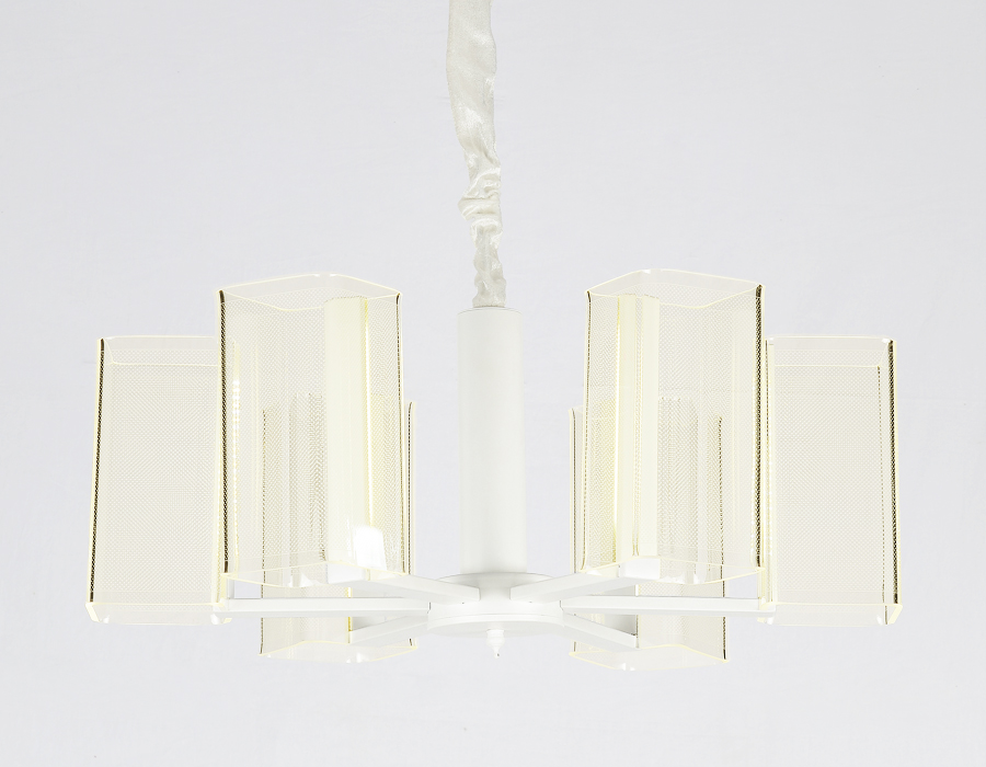 Подвесная светодиодная люстра Ambrella с пультом AK4040/6 WH белый 96W