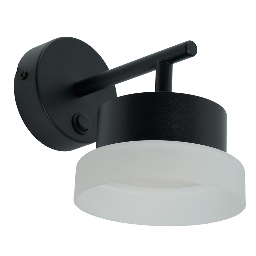 Светильник настенный  Feron HL4600 OPAL 12W, 230V, GX53, черный