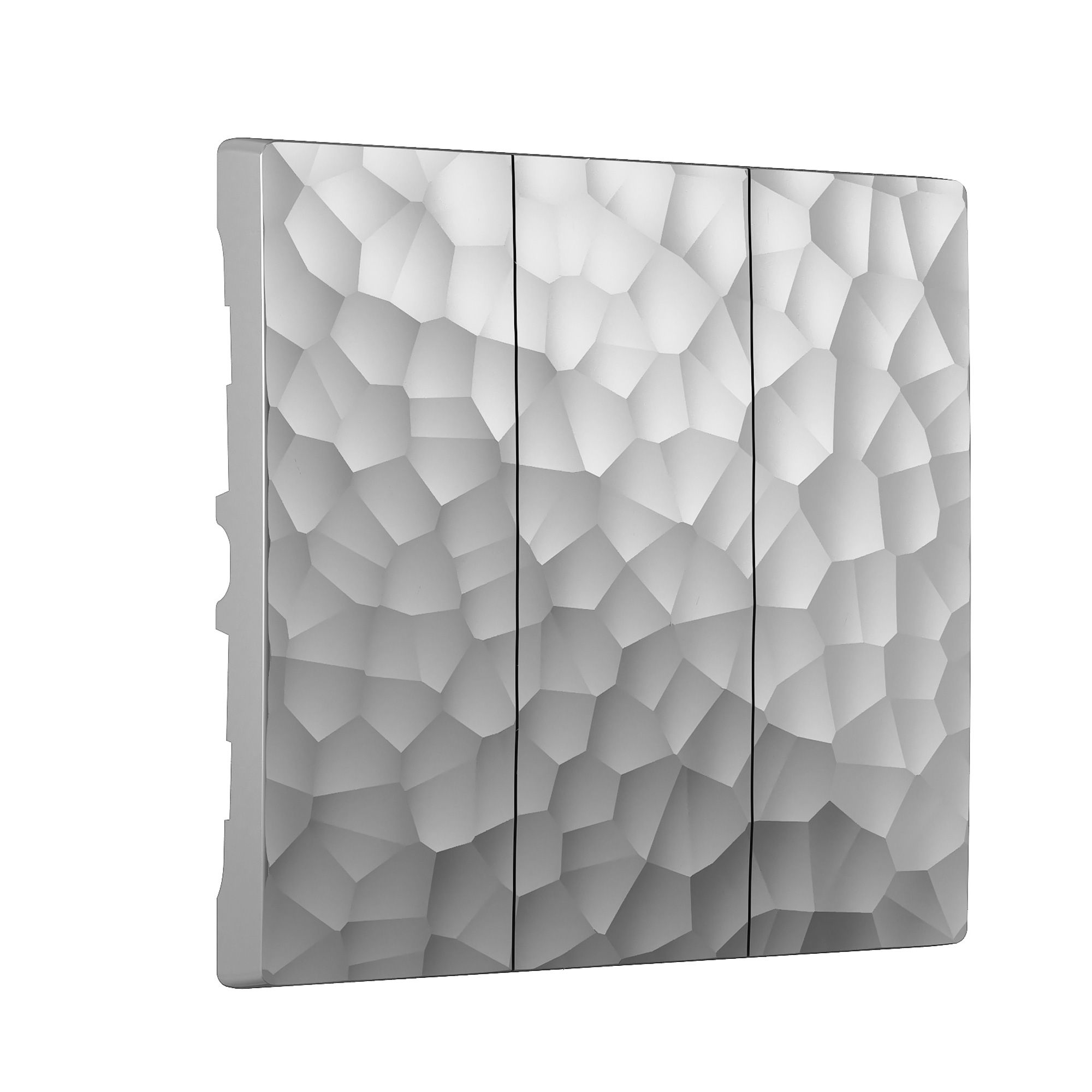 Набор клавиш для выключателя трехклавишного Werkel Hammer (серебряный) / W1239006 / a052089