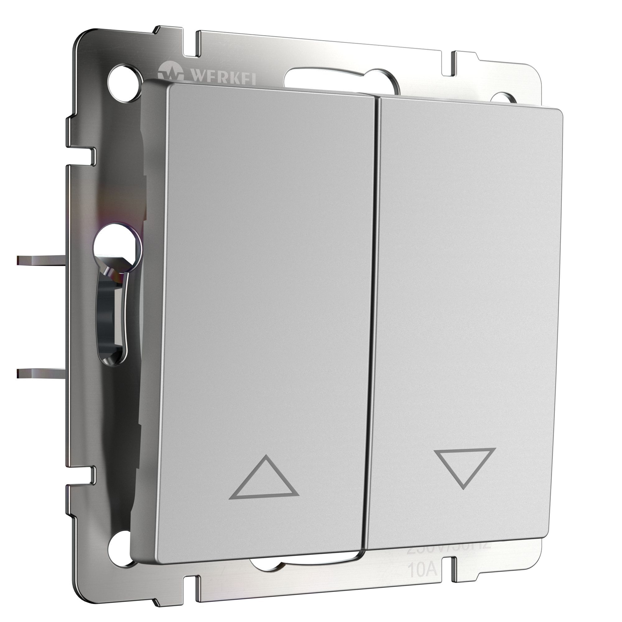 Выключатель жалюзи WERKEL (серебряный) WL06-01-02 / W1124506 / a041295