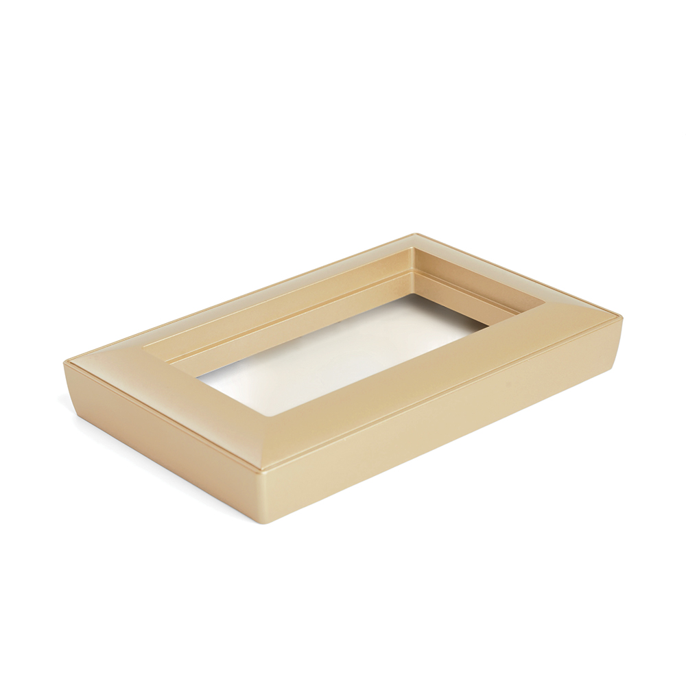 Рамка  2-местная (без перемычки),  пластик, STEKKER, PFR00-7012-08, серия Катрин, золото