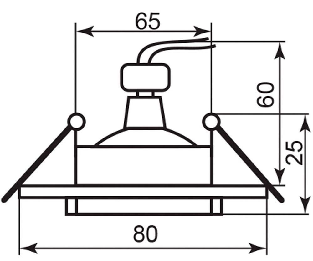 Светильник встраиваемый Feron DL239 потолочный MR16 G5.3 черный-алюминий