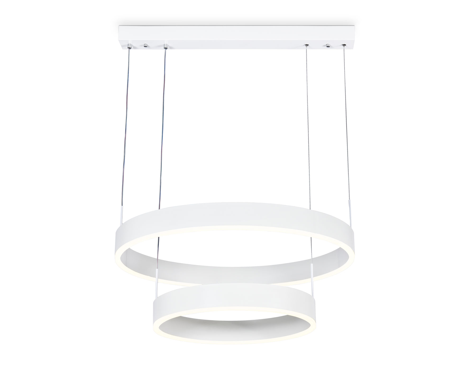 Подвесной светильник Ambrella FA6611/2 WH белый 85W D400/600*730 (ПДУ РАДИО 2.4G)