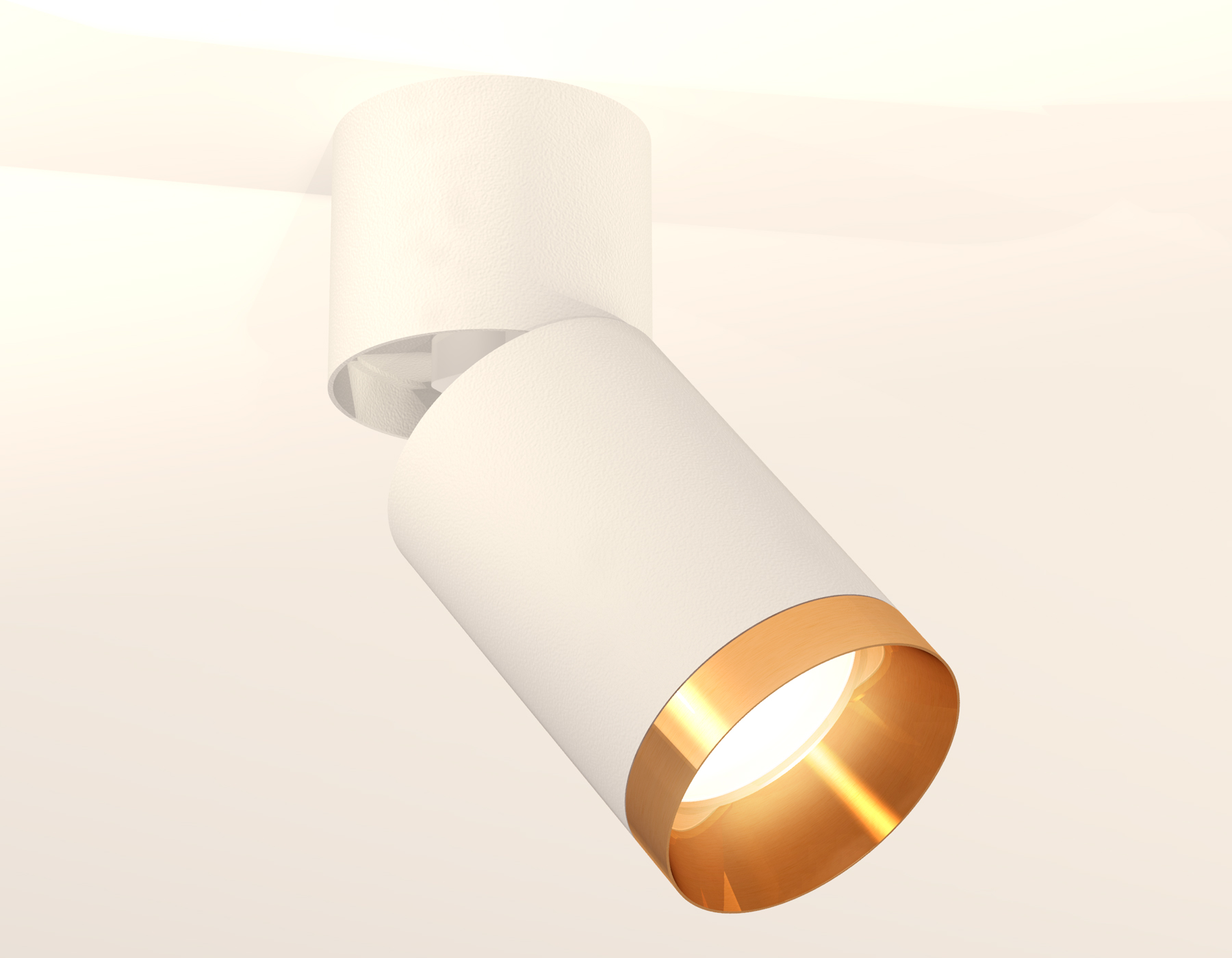 Накладной поворотный светильник XM6312044 SWH/WH/PYG белый песок/белый/золото желтое полированное MR16 GU5.3 (A2220, C6312, N6134)