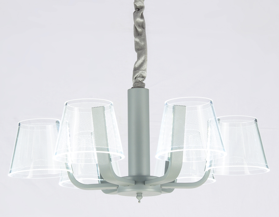 Подвесная светодиодная люстраAmbrella  с пультом AK4011/6 GR/S серый/песок 72W