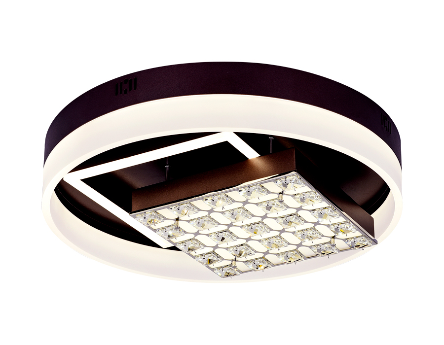 Потолочный управляемый светильник Ambrella ICE FA145 CF 104W кофе