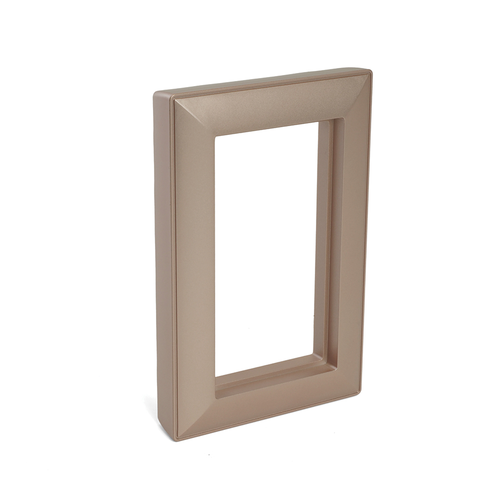 Рамка  2-местная (без перемычки),  пластик, STEKKER, PFR00-7012-02, серия Катрин, шампань