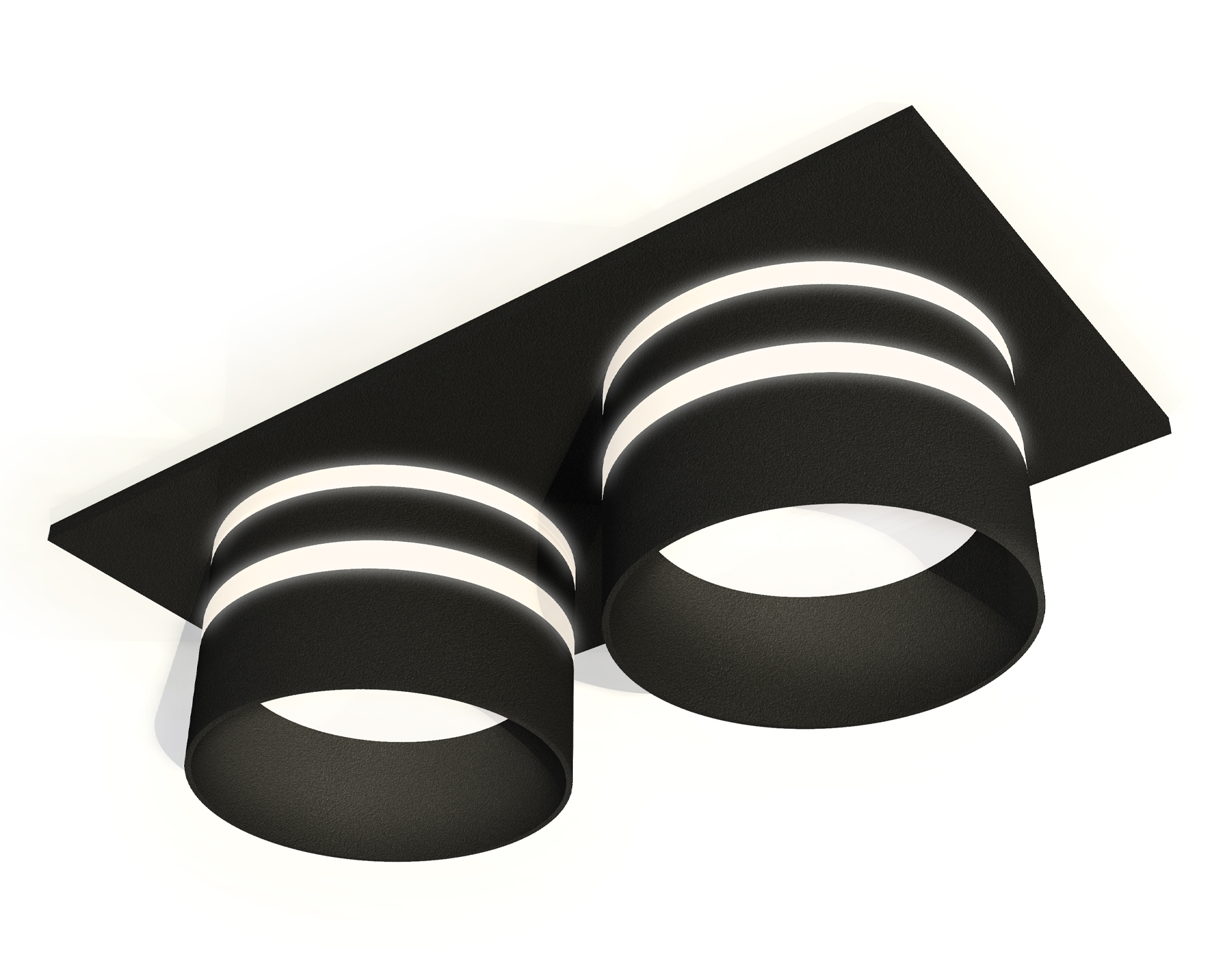 Встраиваемый светильник XC6526062 SBK/FR черный песок/белый матовый MR16 GU5.3 (C6526, N6236)