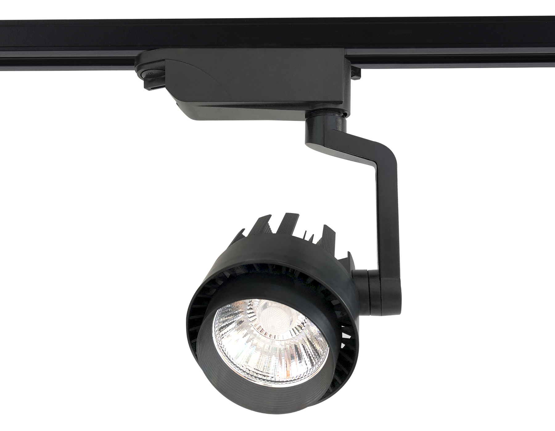 Трековый однофазный светодиодный светильник Ambrella GL6108 BK черный LED 20W 4200K 24° Трековый однофазный светодиодный светильник Ambrella GL6108 BK черный LED 20W 4200K 24°