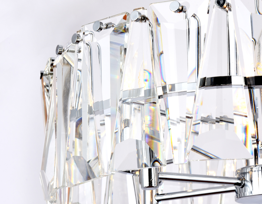 Подвесная люстра Ambrella с хрусталем TR5171 хром/прозрачный E14/6 max 40W D520*515