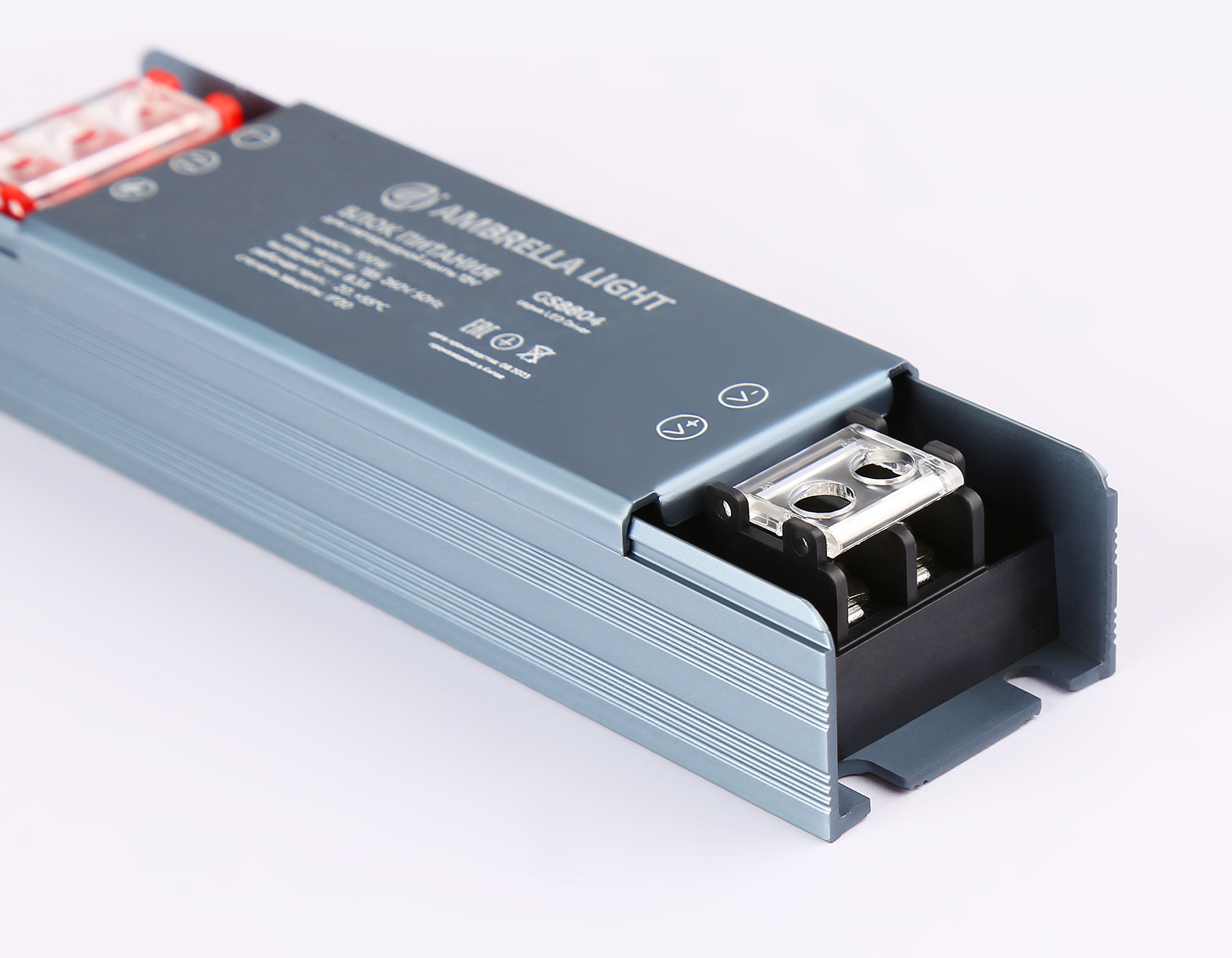 GS8804 блок питания 12V 100W 8.3A IP20 185-260V 130*35*22 GS8804 блок питания 12V 100W 8.3A IP20 185-260V 130*35*22