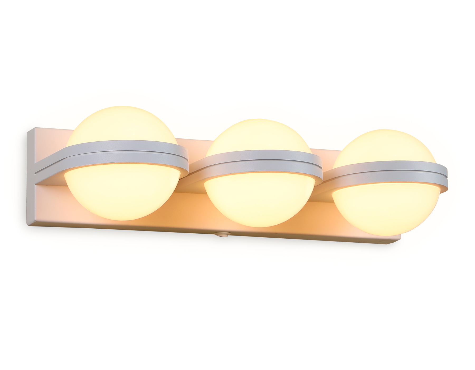 Настенный светодиодный светильник с выключателем Ambrella FW557/3 SWH белый песок LED 3000K 15W 370*80*138