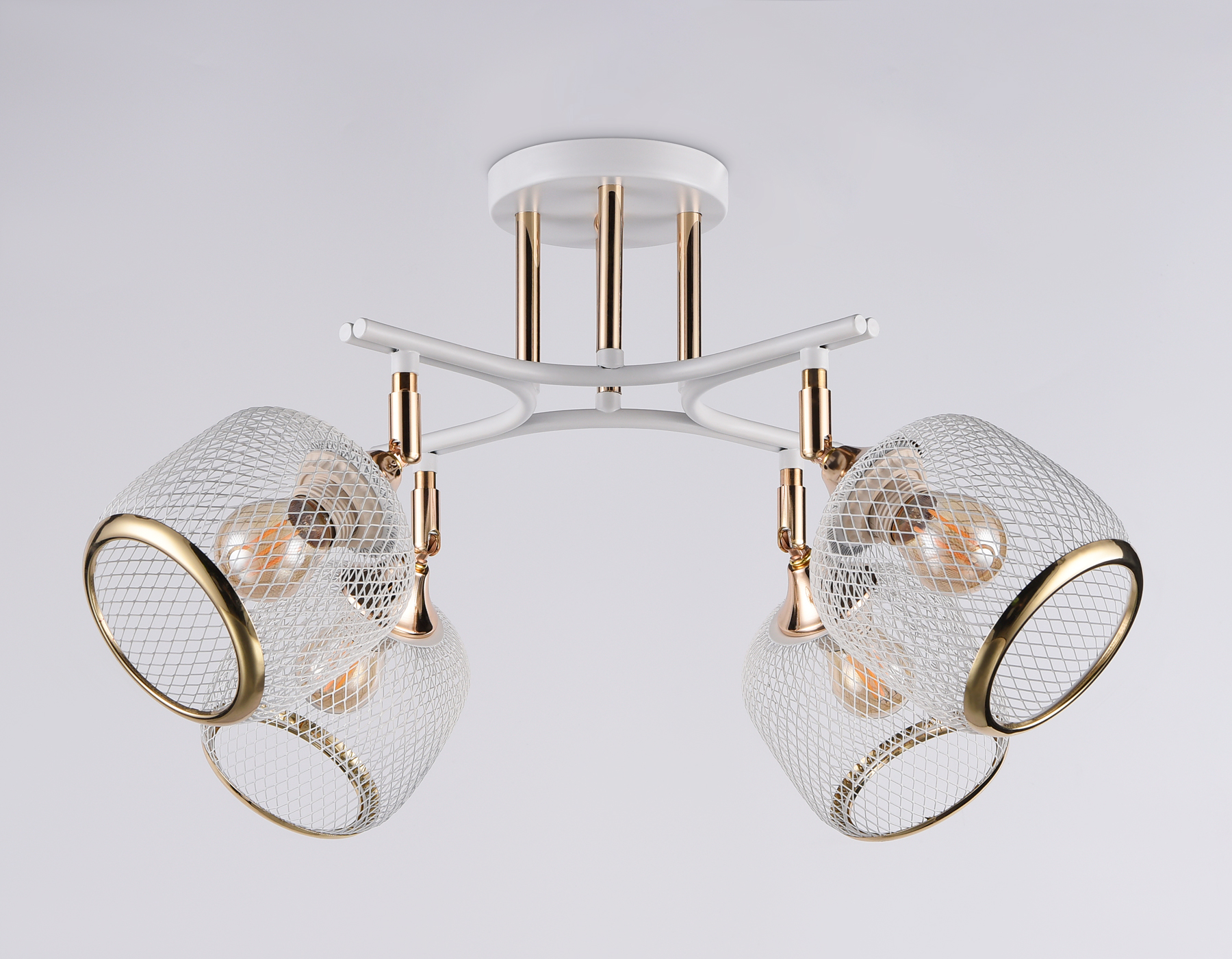 Светильник подвесной Ambrella TR80175/4 WH/FGD белый/золото E27/4 max 40W D640*260 Светильник подвесной Ambrella TR80175/4 WH/FGD белый/золото E27/4 max 40W D640*260