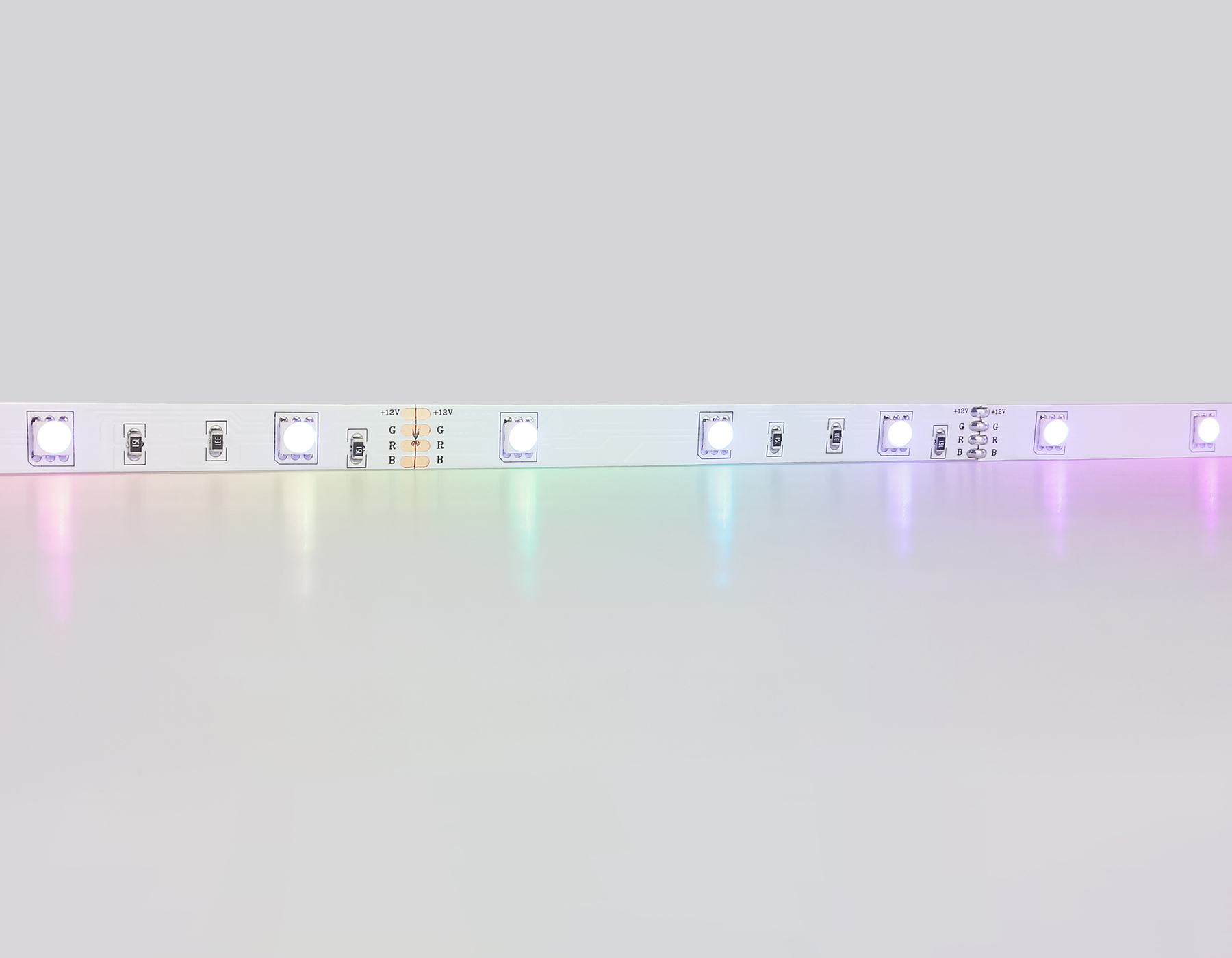 GS2401 5050 30Led/ 7.2W m/ 12V IP20 RGB/ 5000*10*1.87mm (4 конт.) комплект
