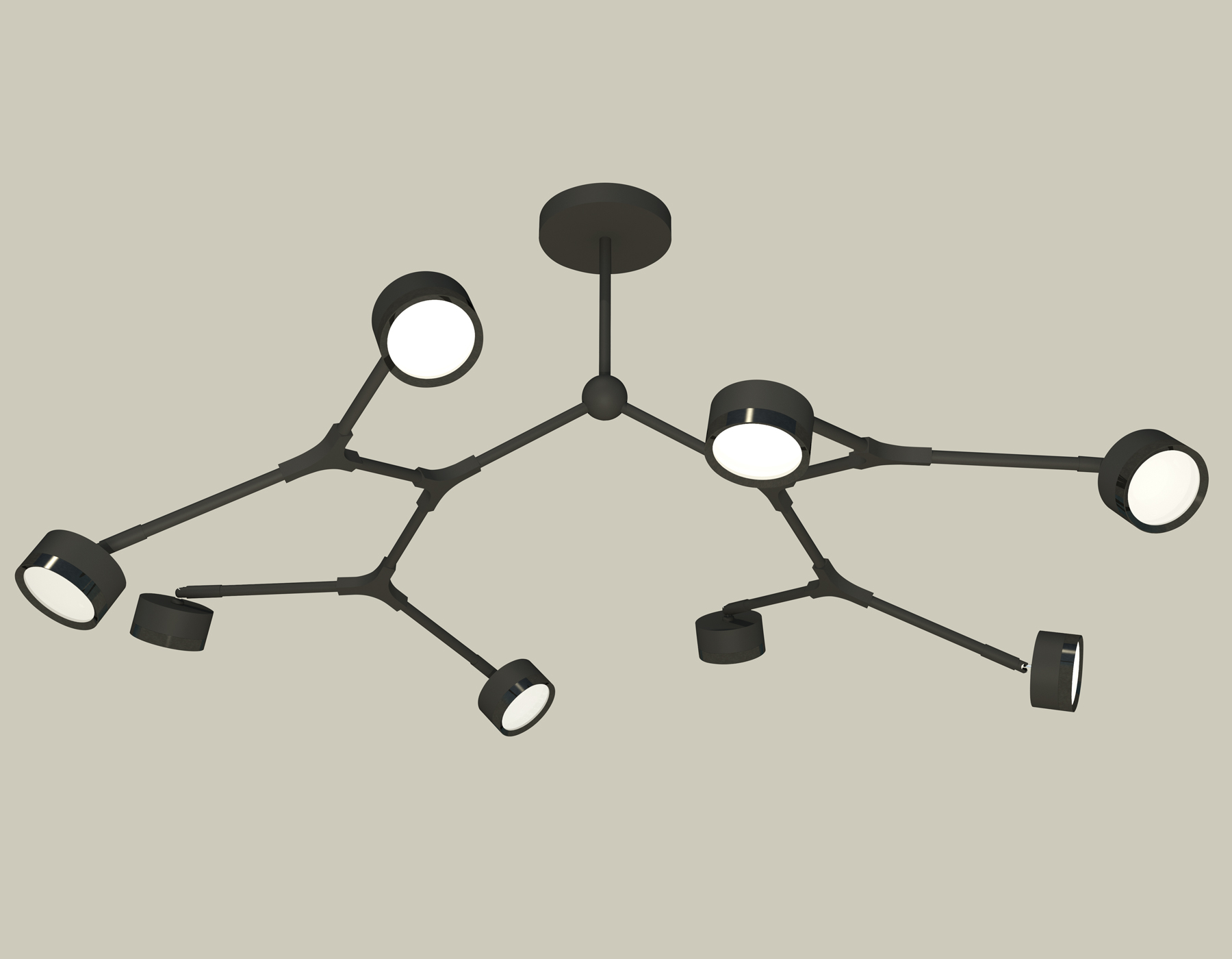 Подвесной светильтник Ambrella XB9060150/8 SBK/PBK черный песок/черный полированный GX53 (C9060, N8113) Подвесной светильтник Ambrella XB9060150/8 SBK/PBK черный песок/черный полированный GX53 (C9060, N8113)