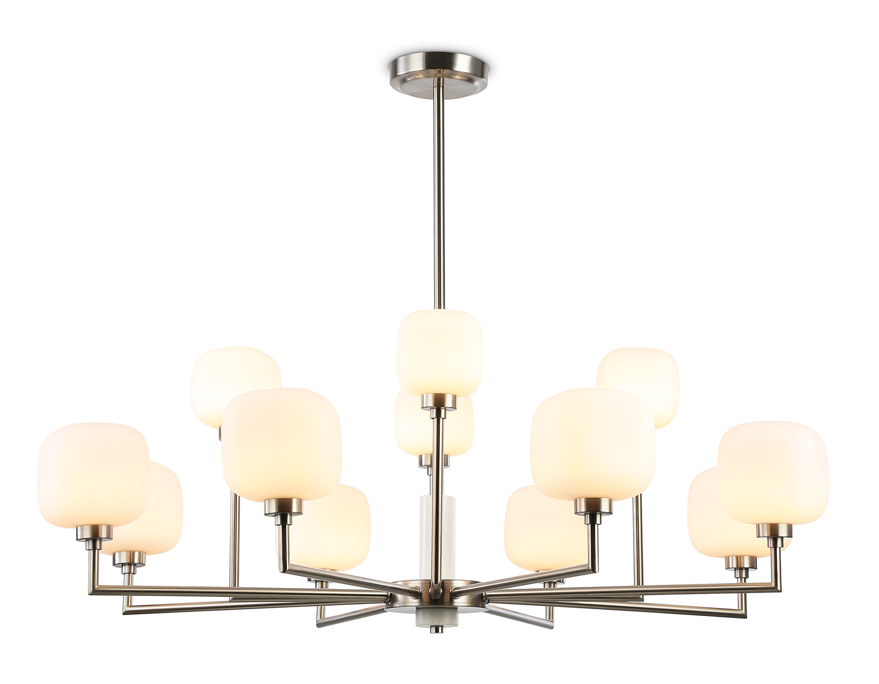 LH53005/12 SN/FR сатин никель/белый матовый G9*12 max 40W D910*680