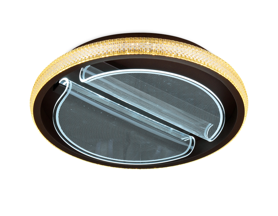 Потолочный светодиодный светильник Ambrella FA604 CF кофе 88W (ПДУ РАДИО 2.4)