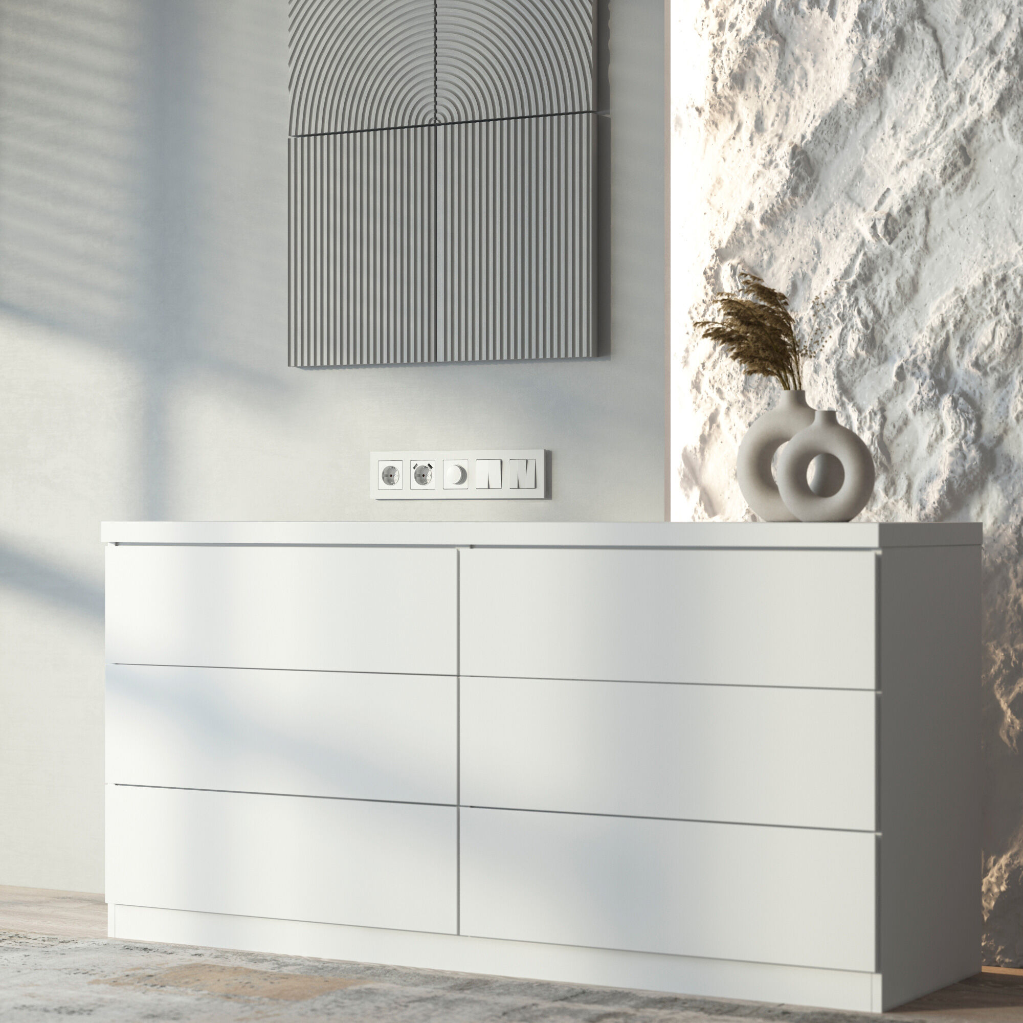 Рамка на 5 постов Slab (белый софт) W0052961