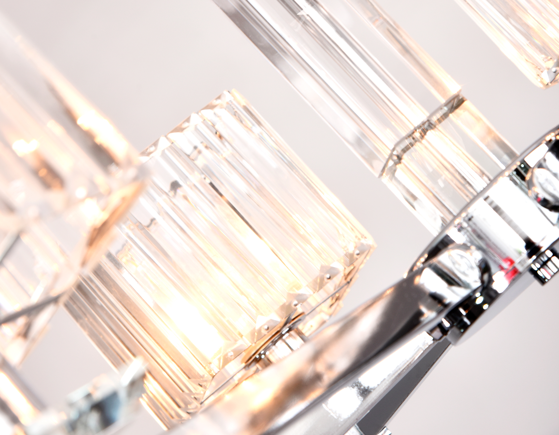 Подвесная люстра с хрусталем Ambrella TR4522/6 CH/CL хром/прозрачный E14/6 max 40W D710*660