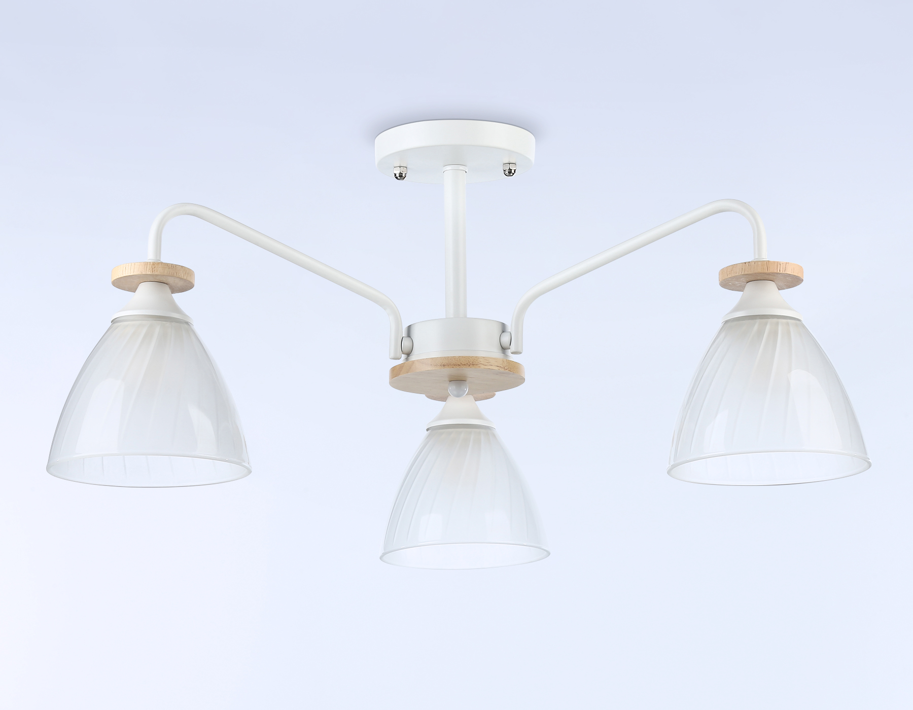 Светильник подвесной Ambrella TR9562/3 WH/FR белый/белый матовый E27/3 max 40W D620*250 Светильник подвесной Ambrella TR9562/3 WH/FR белый/белый матовый E27/3 max 40W D620*250