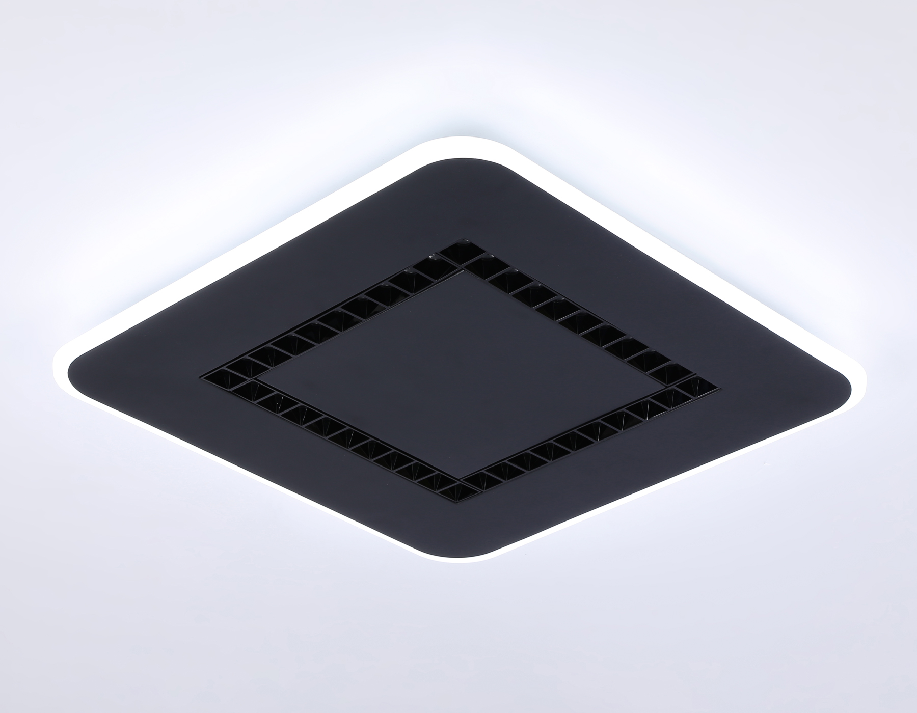 Потолочный светильник Ambrella FL51419 BK черный 3000K/4200K/6400K 68W 488*488*40 (ПДУ ИК)