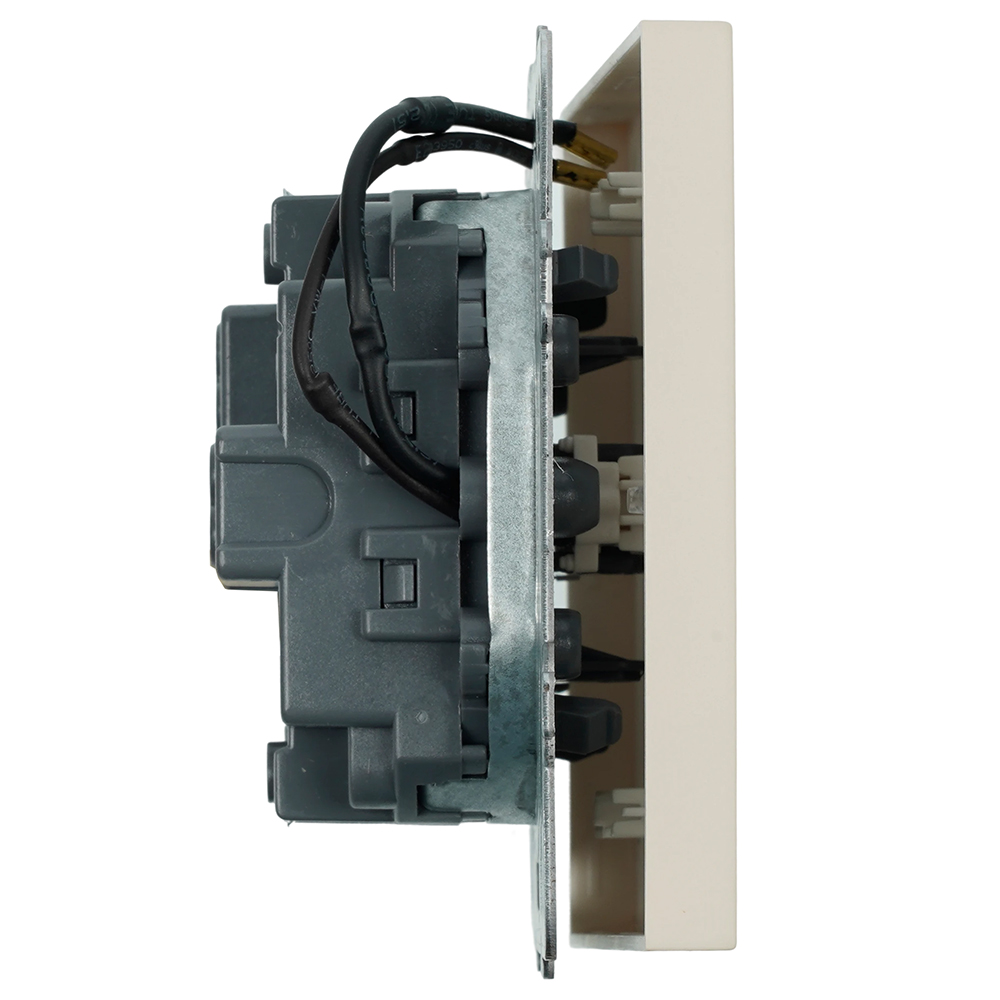 Выключатель 1-клавишный c индикатором (механизм), STEKKER, 250В, 10А, серия Эмили, RSW10-5101-08, кашемир, soft touch