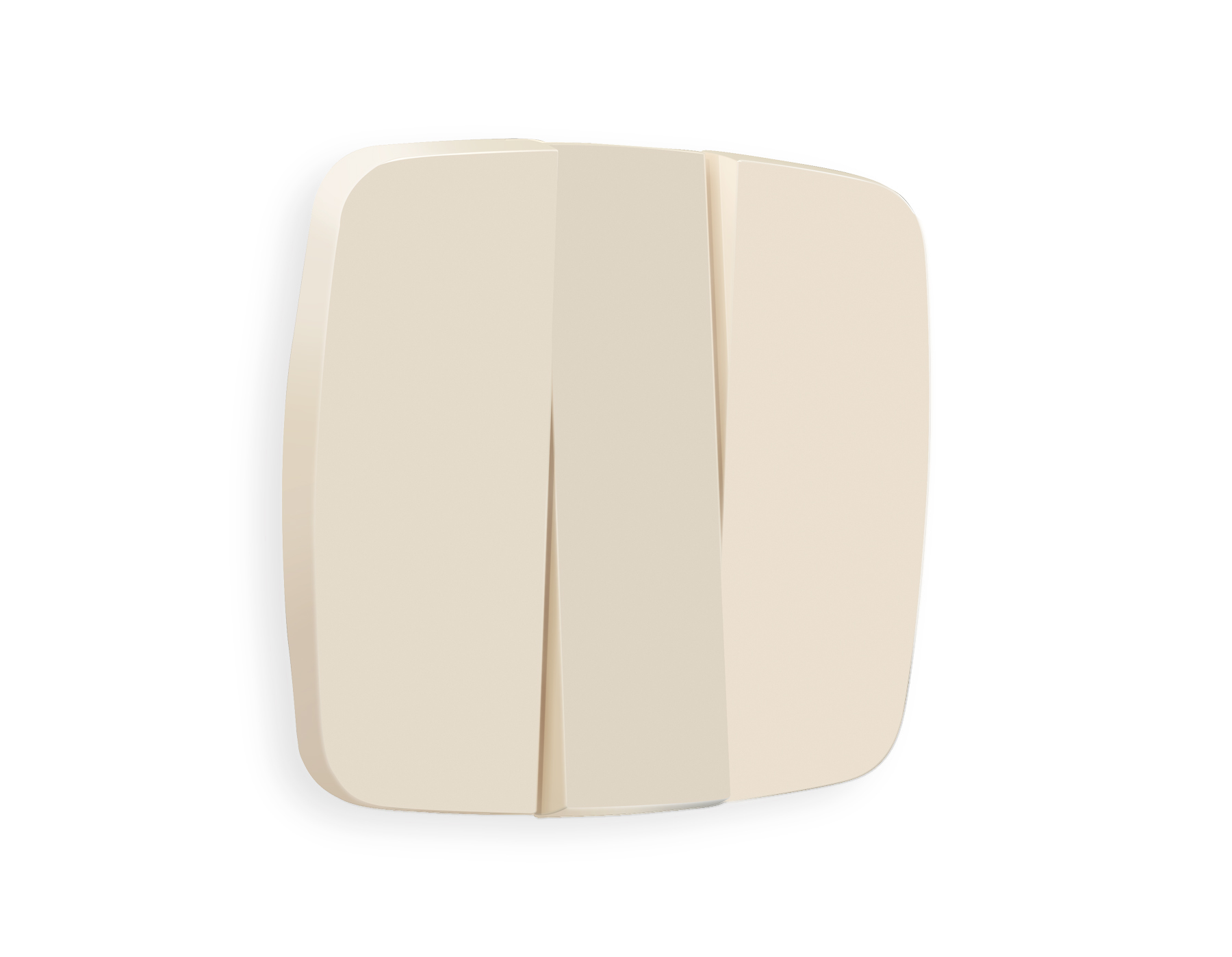 OP3250 Лицевая панель OMEGA (Бежевый матовый) для 3-кл выключателей QUANT