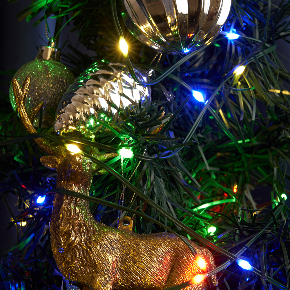 Светодиодная гирлянда Feron CL580 линейная Нить 220V мультиколор c питанием от сети Светодиодная гирлянда Feron CL580 линейная Нить 220V мультиколор c питанием от сети