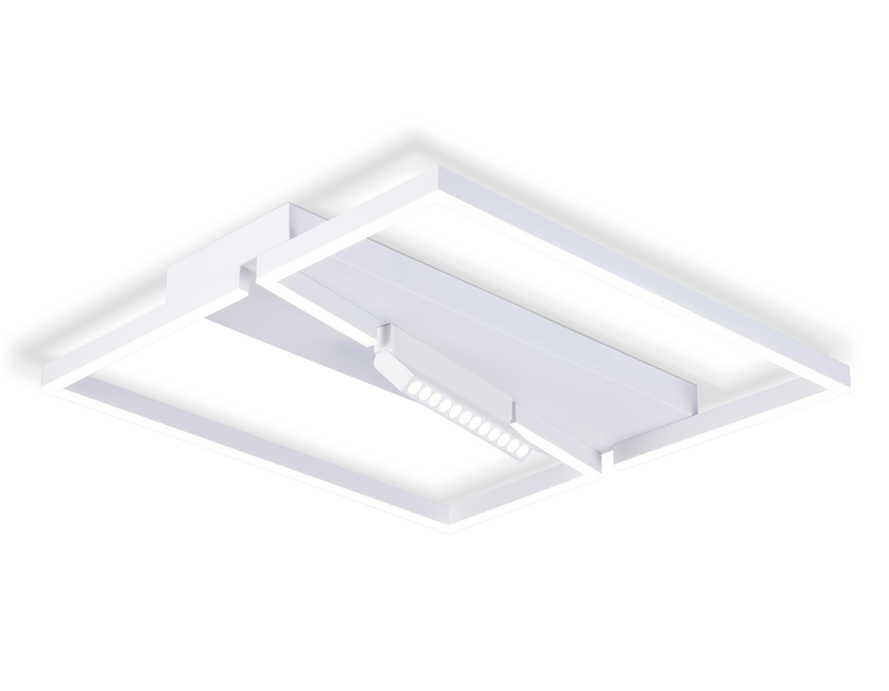 Потолочный светильник Ambrella FL51465/1+1 WH белый 85W 3000K-6400K+4200K 600*600*110 (ПДУ РАДИО 2.4G)