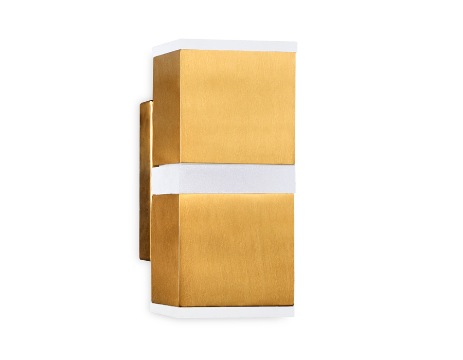 Настенный светодиодный светильник с акрилом Ambrella FW191 SGD золото песок LED 4200K 12W 140*60*80