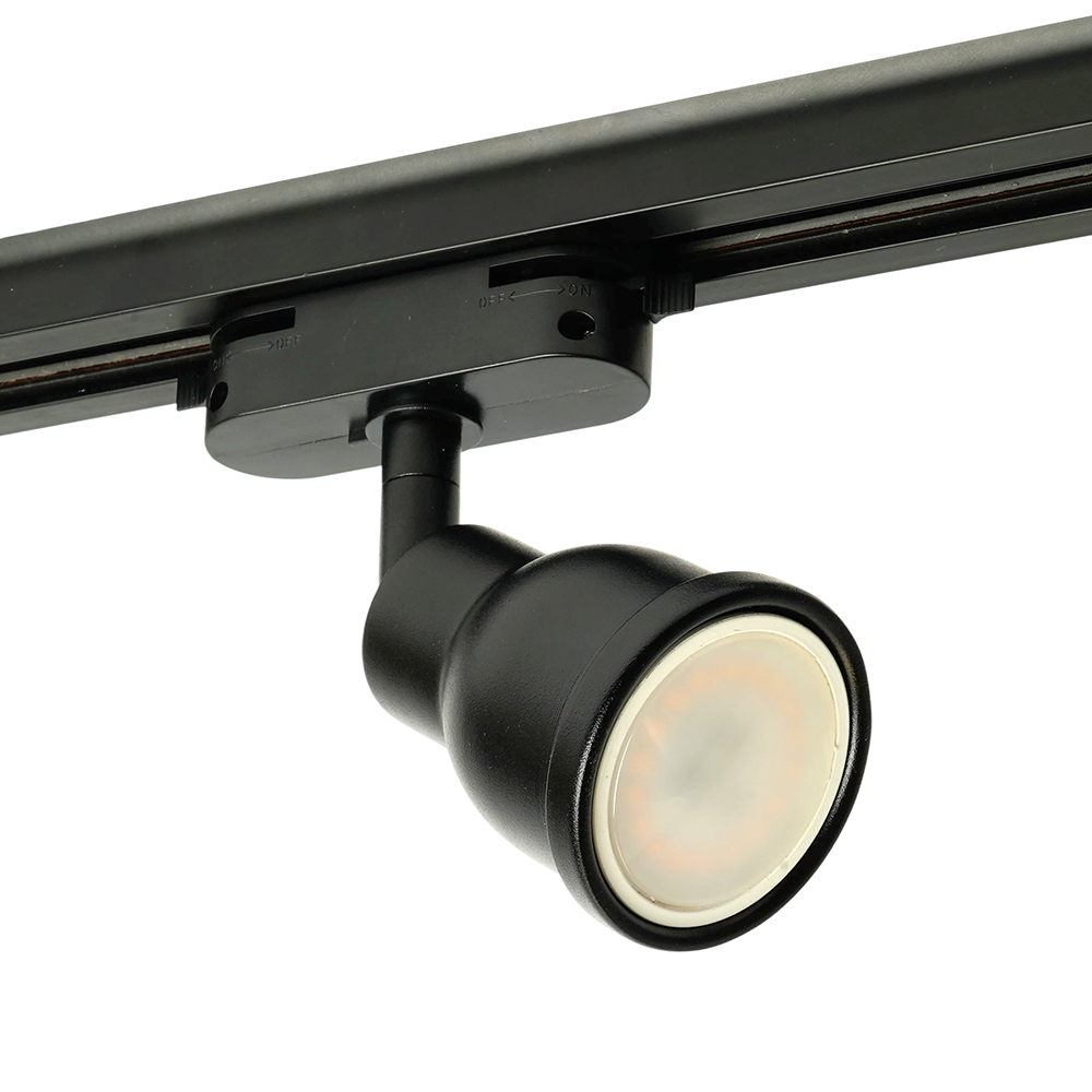 Светильник Feron AL199 трековый однофазный на шинопровод под лампу GU10, черный