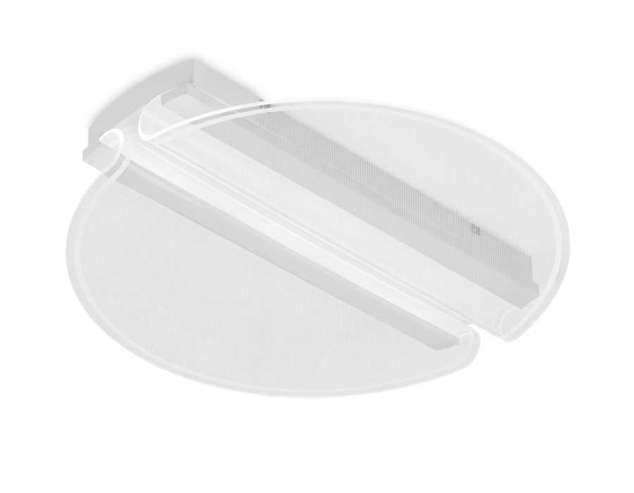 Потолочный светодиодный светильник Ambrella FA613 WH белый 64W (ПДУ РАДИО 2.4)