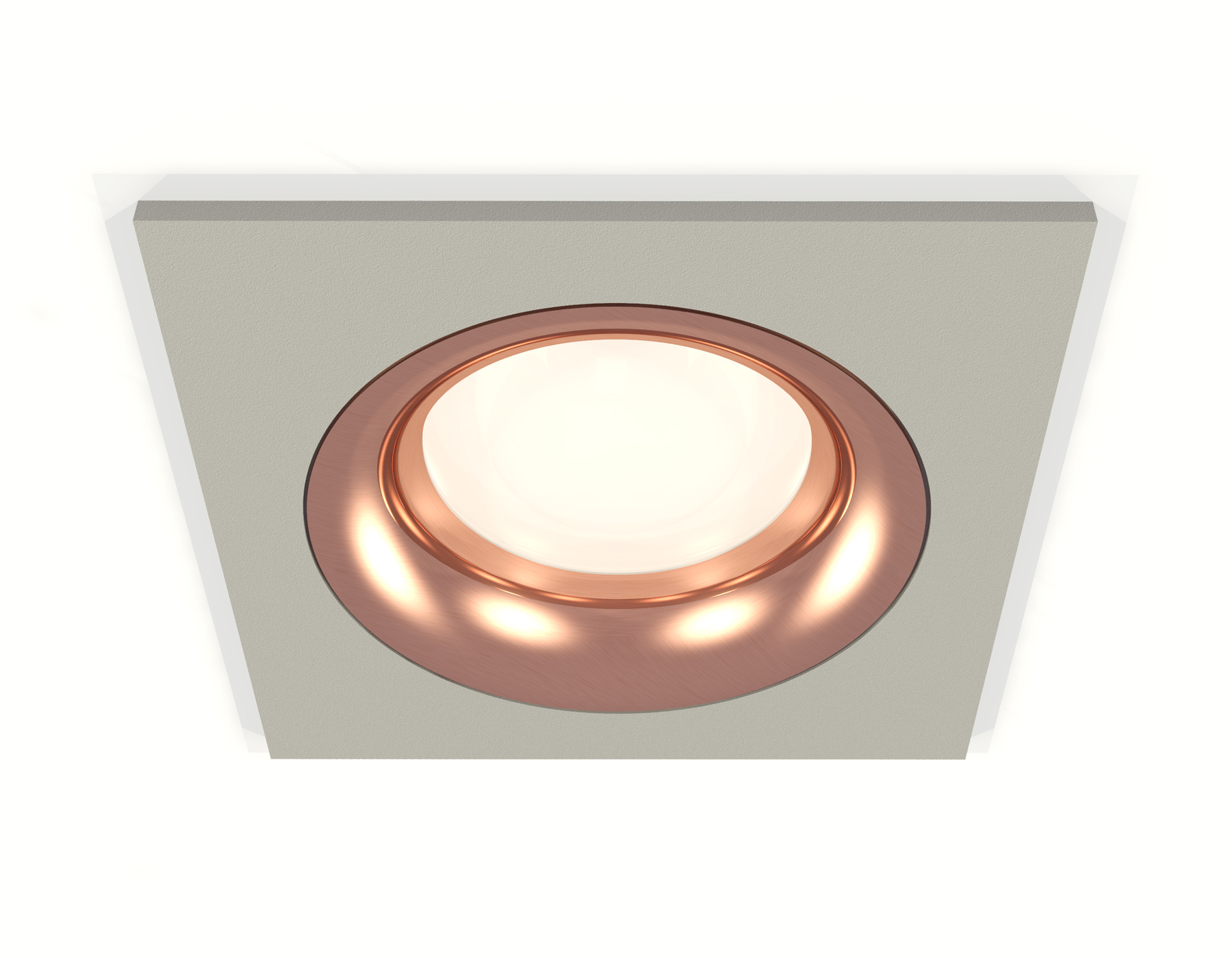 Встраиваемый светильник XC7633006 SGR/PPG серый песок/золото розовое полированное MR16 GU5.3 (C7633, N7015)