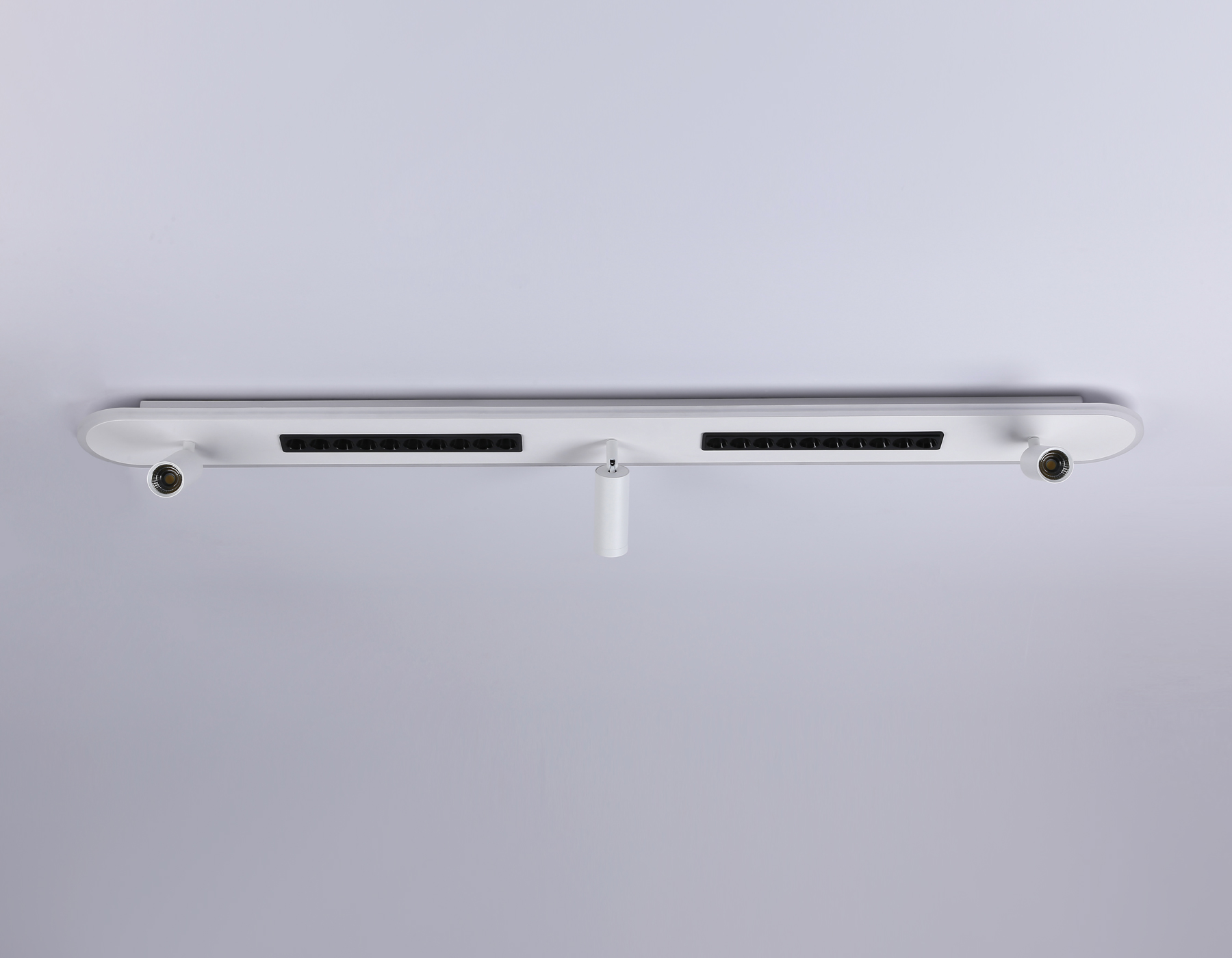 Потолочный светильник Ambrella FL51451/1+3 WH/BK белый/черный 79W 3000K-6400K+4200K 1200*125*100 (Без ПДУ)