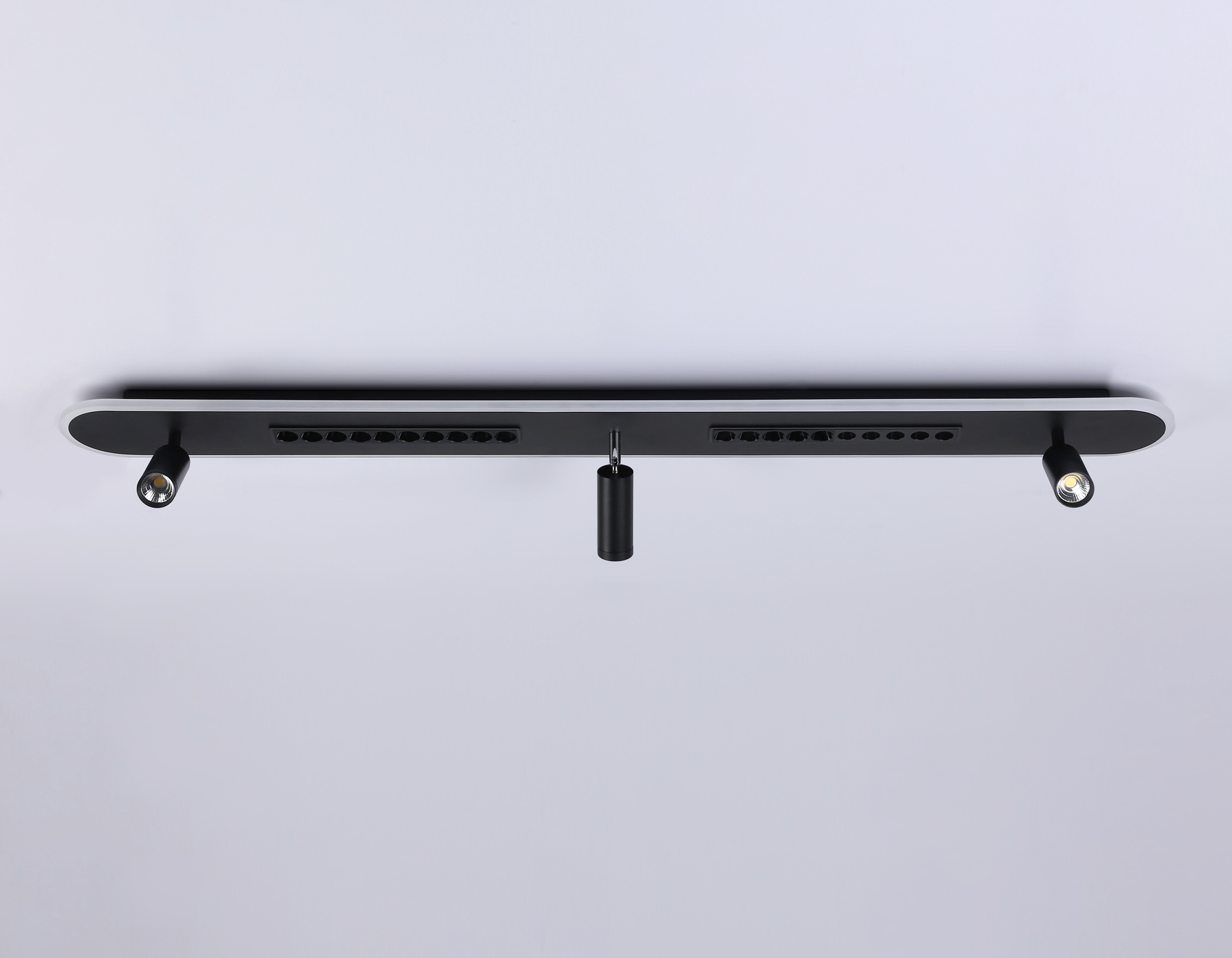 Потолочный светильник Ambrella FL51452/1+3 BK черный 79W 3000K-6400K+4200K 1200*125*100 (Без ПДУ)