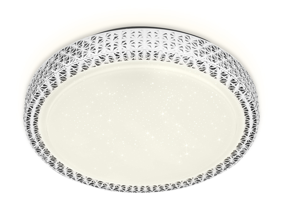 Потолочный управляемый светильник Ambrella Crystal FF86 WH 72W белый