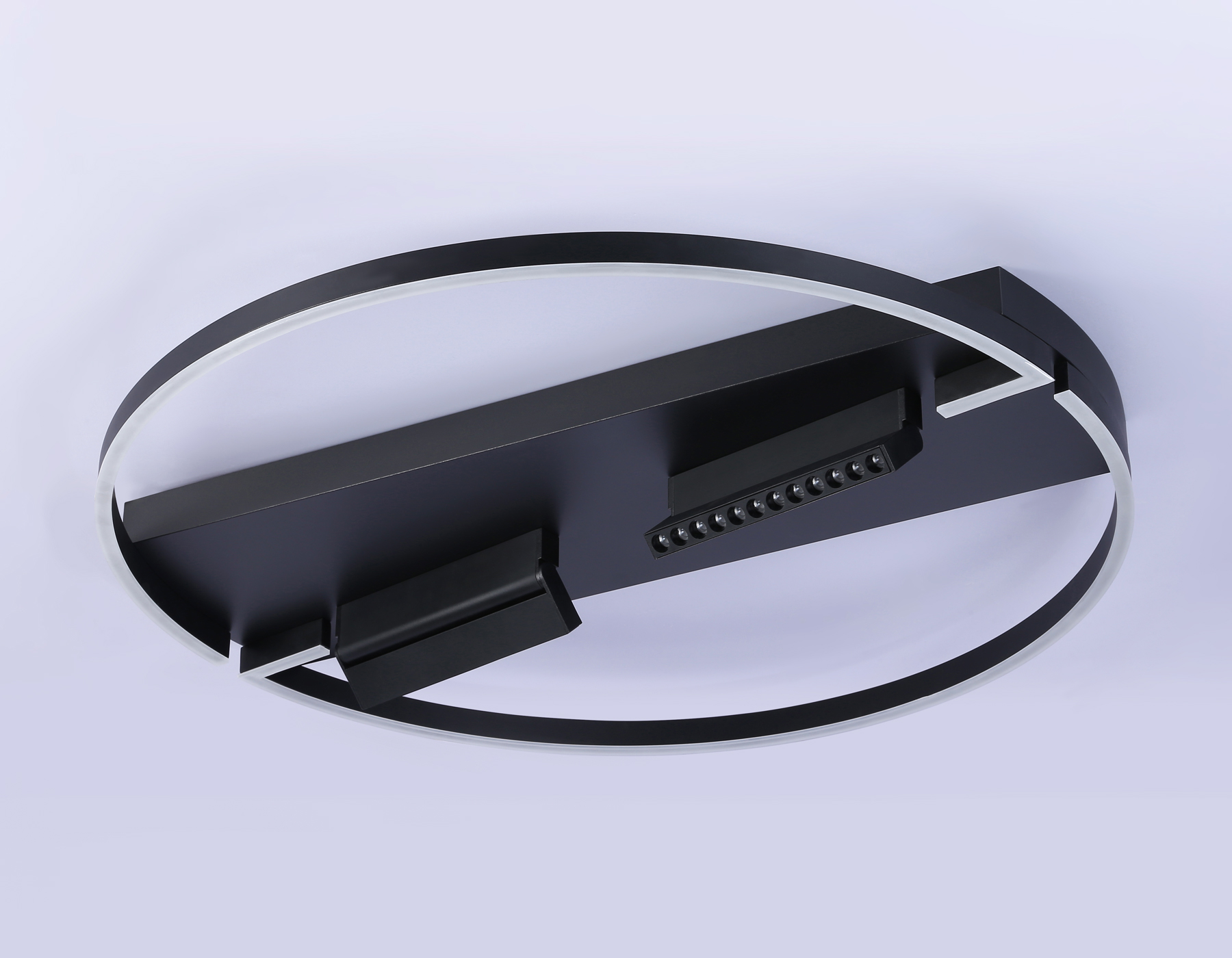 Потолочный светильник Ambrella FL51462/1+2 BK черный 106W 3000K-6400K+4200K D800*110 (ПДУ РАДИО 2.4G)