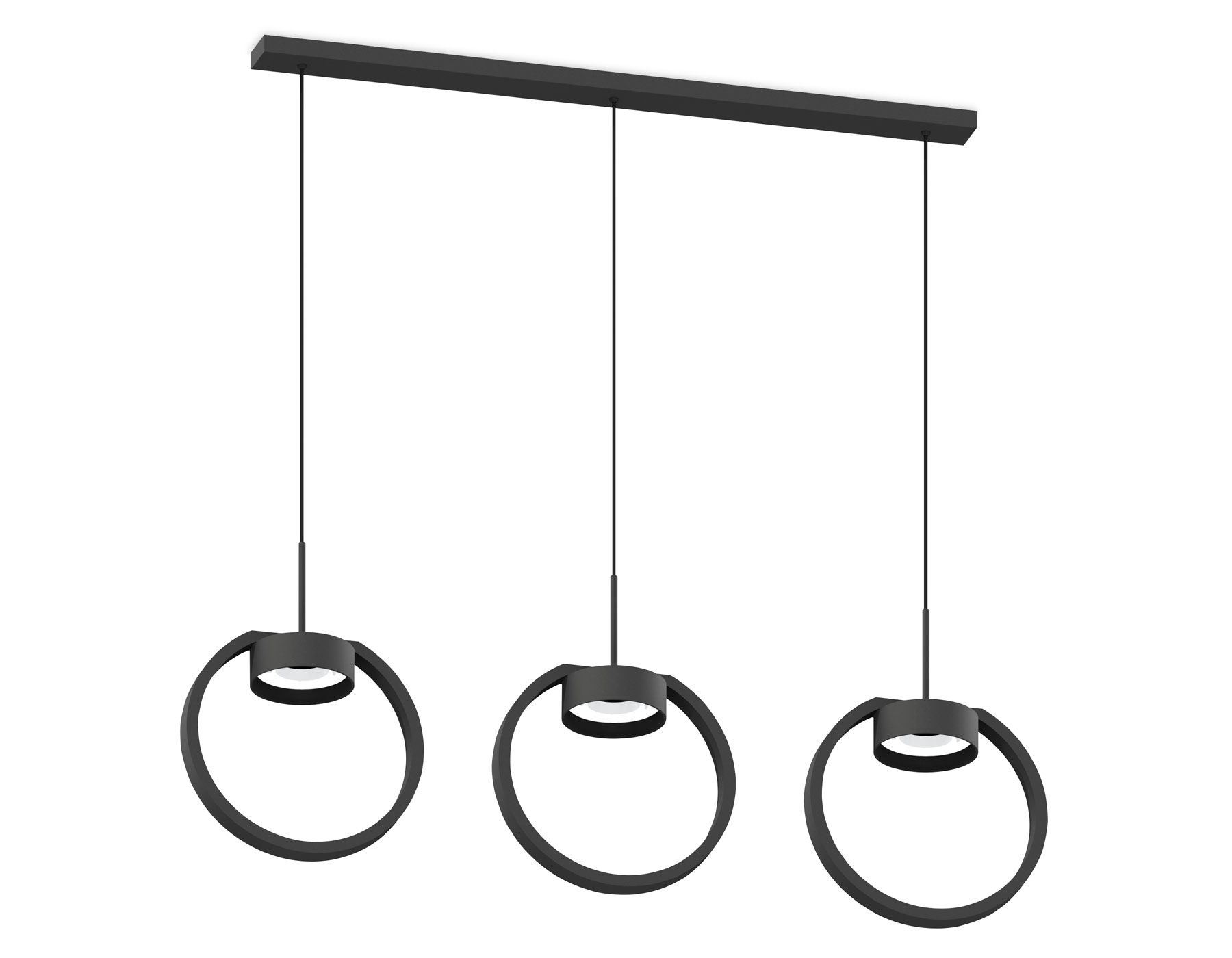 Корпус светильника подвесной Ambrella C9107/3 SBK черный песок 700*20*1085mm GX53/3 для насадок D85